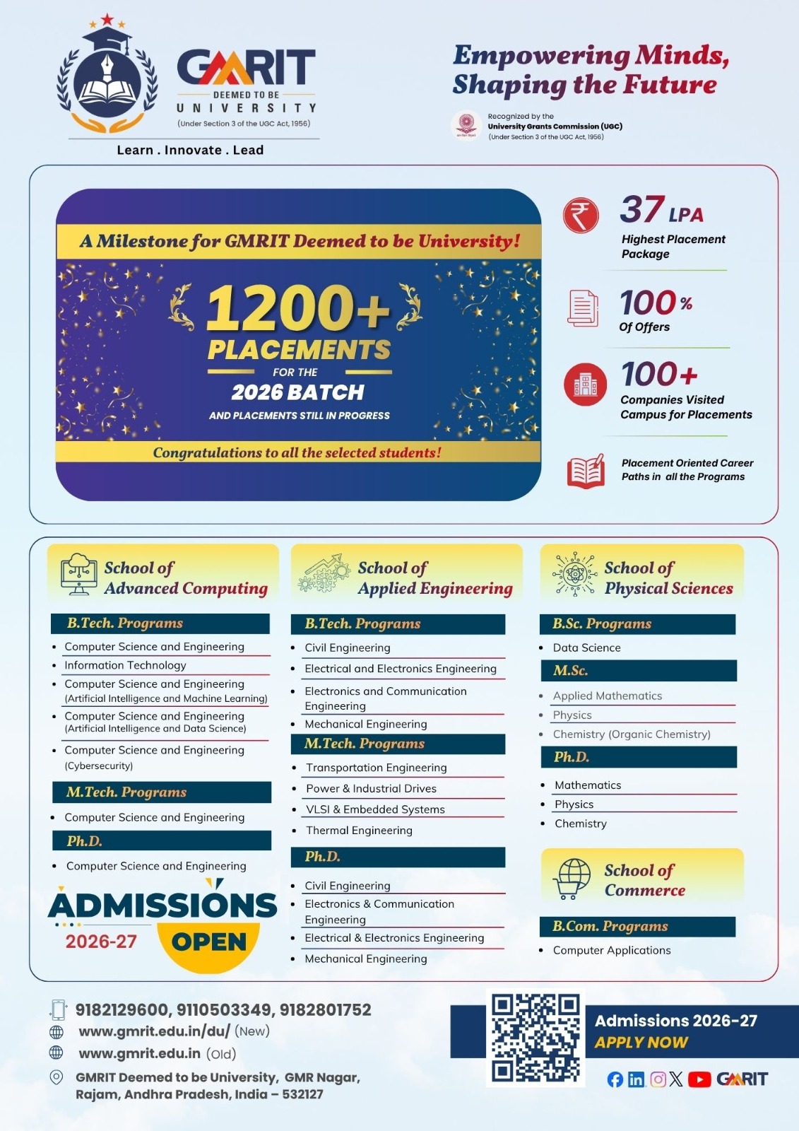 GMRIT Brochure 2026